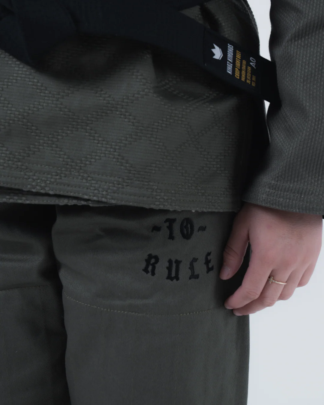 Born to Rule Women's Jiu Jitsu Gi - Green - Image 13
