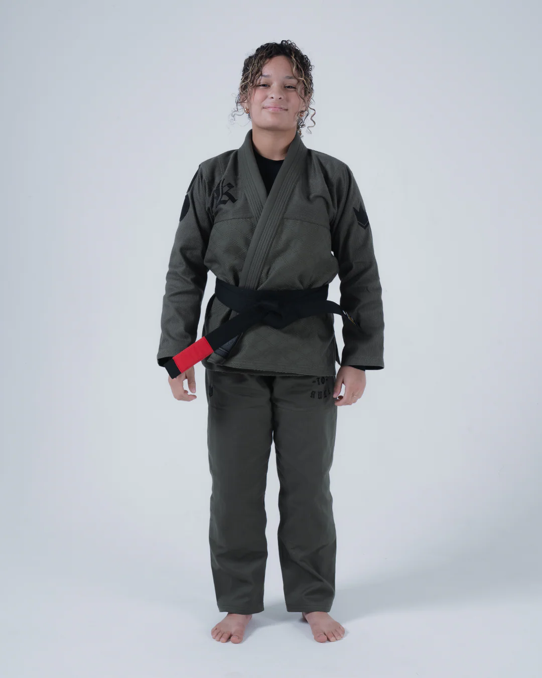 Born to Rule Women's Jiu Jitsu Gi - Green - Image 3