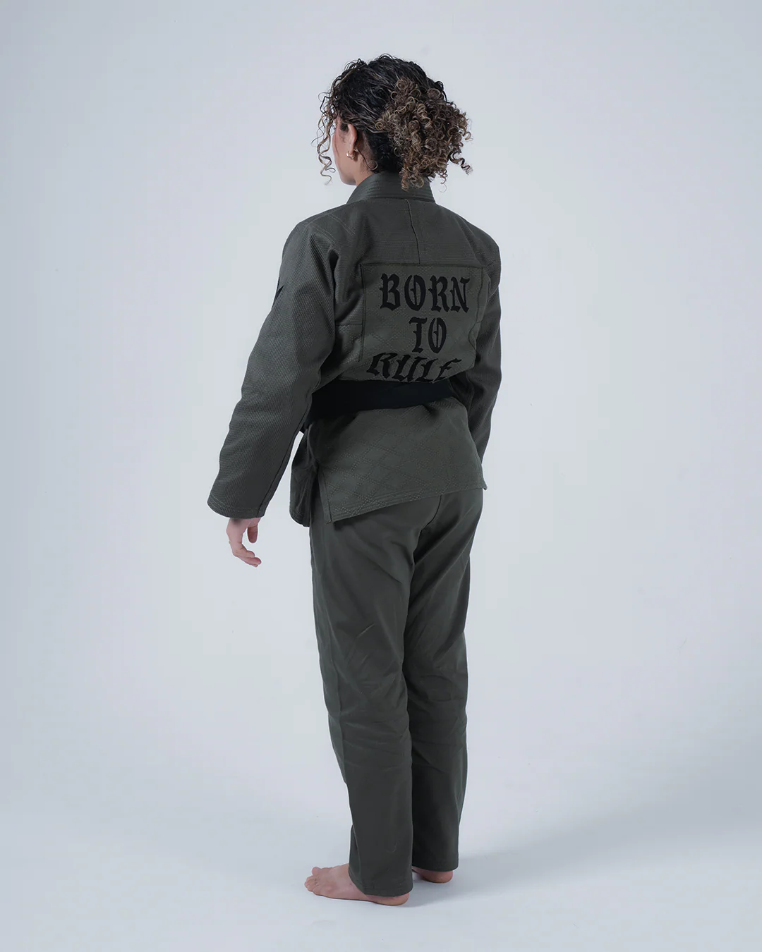 Born to Rule Women's Jiu Jitsu Gi - Green - Image 5