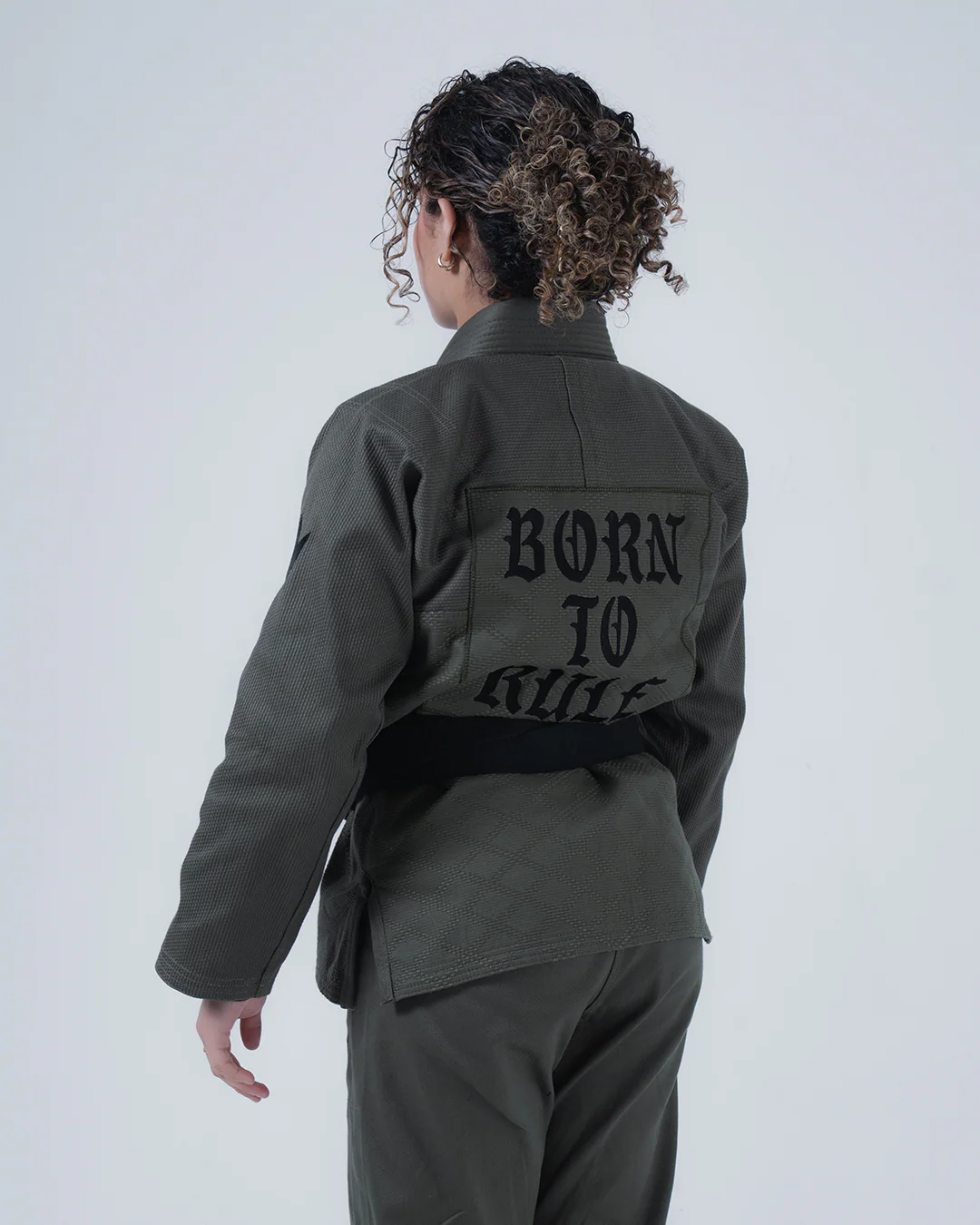 Born to Rule Women's Jiu Jitsu Gi - Green - Image 6