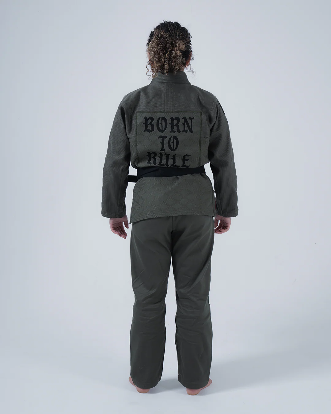 Born to Rule Women's Jiu Jitsu Gi - Green - Image 7