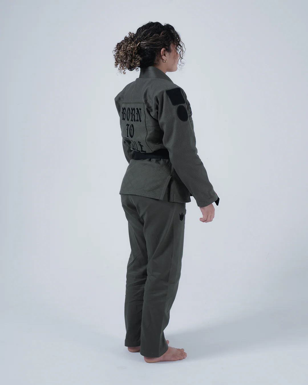 Born to Rule Women's Jiu Jitsu Gi - Green - Image 8
