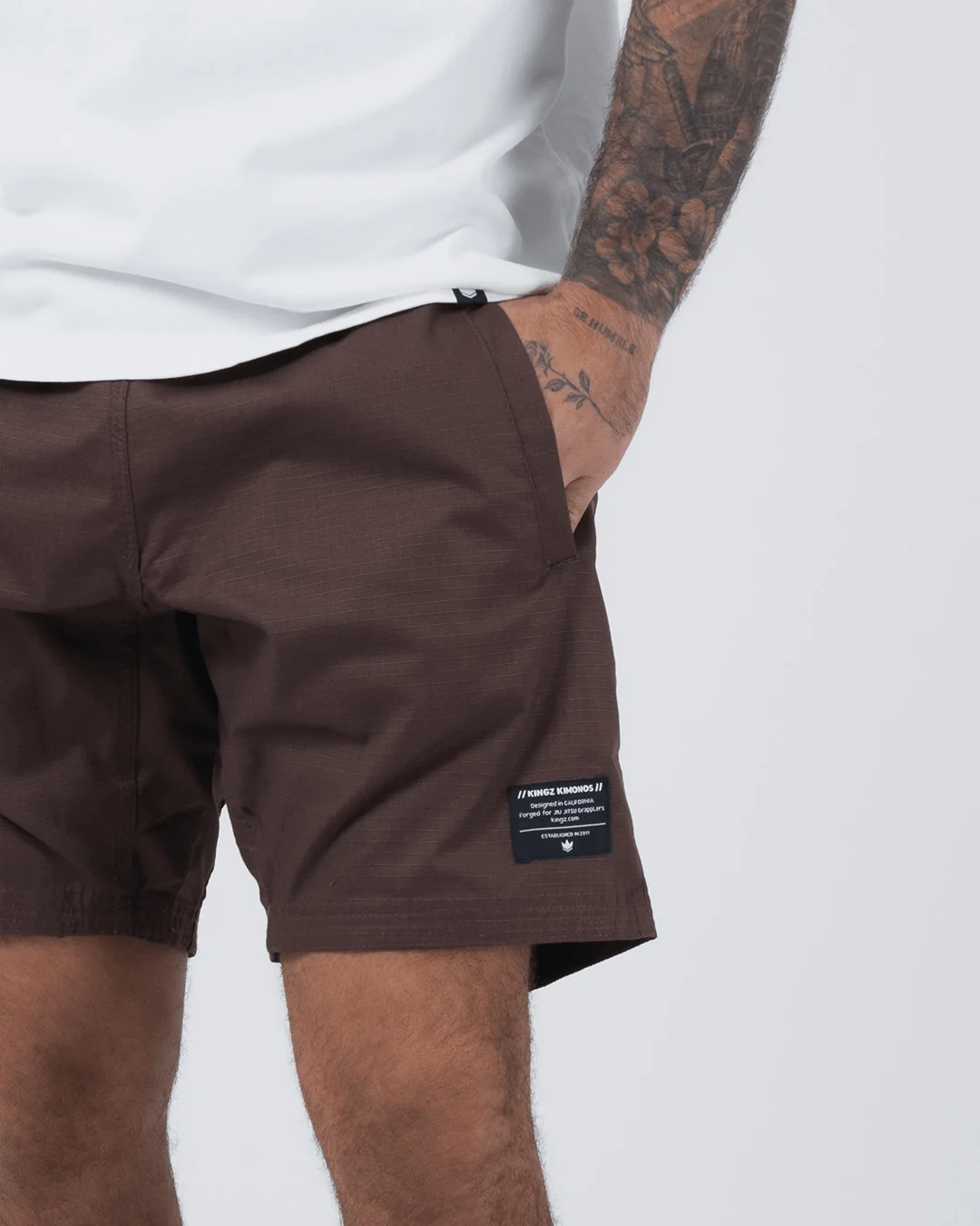 Casual Gi Shorts - Brown - Image 9