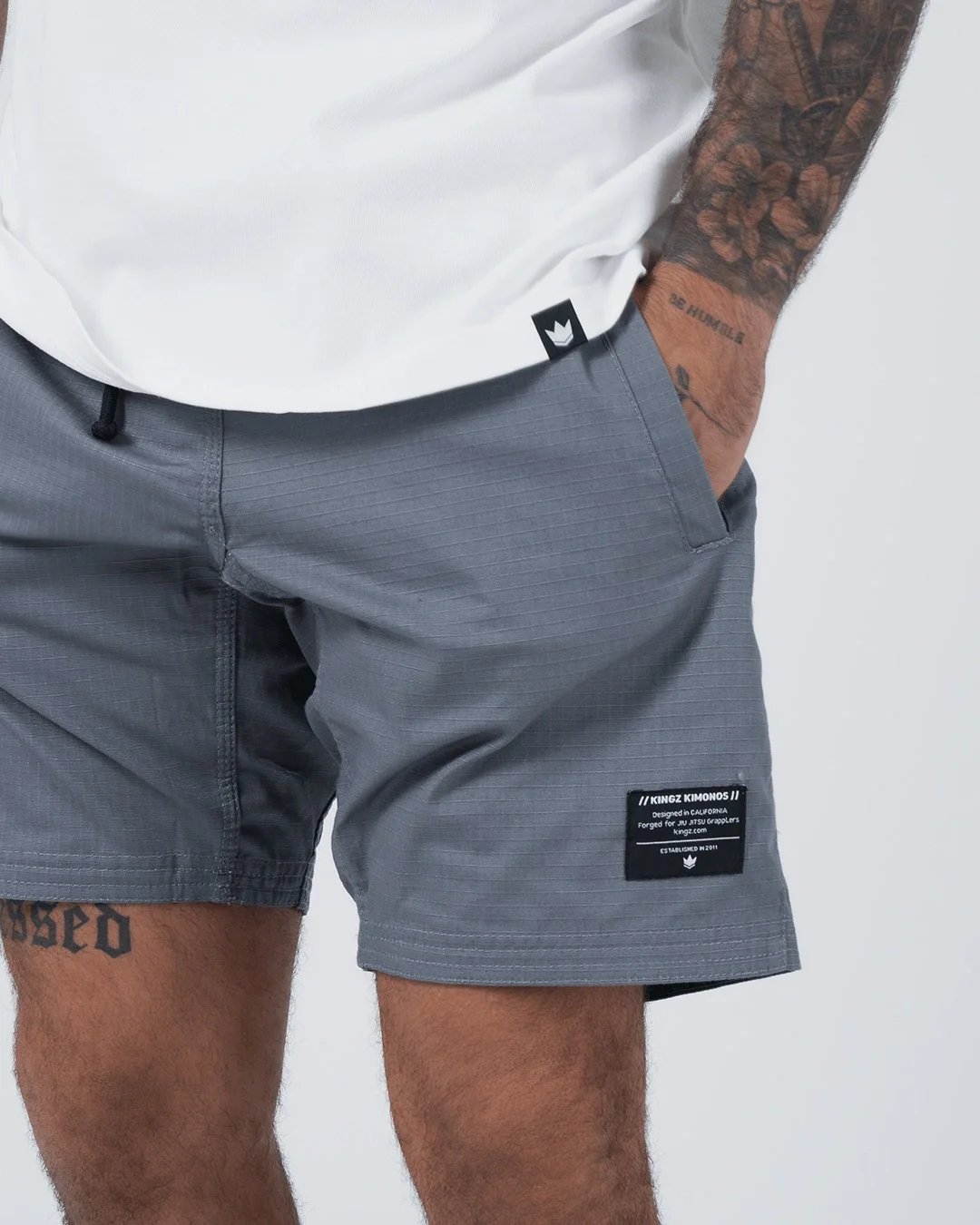 Casual Gi Shorts - Grey - Image 8