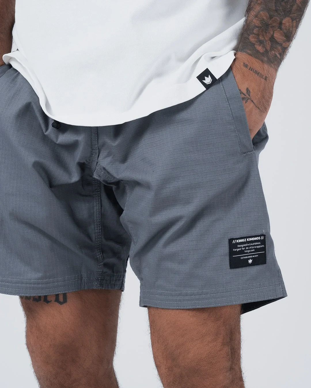 Casual Gi Shorts - Grey - Image 9