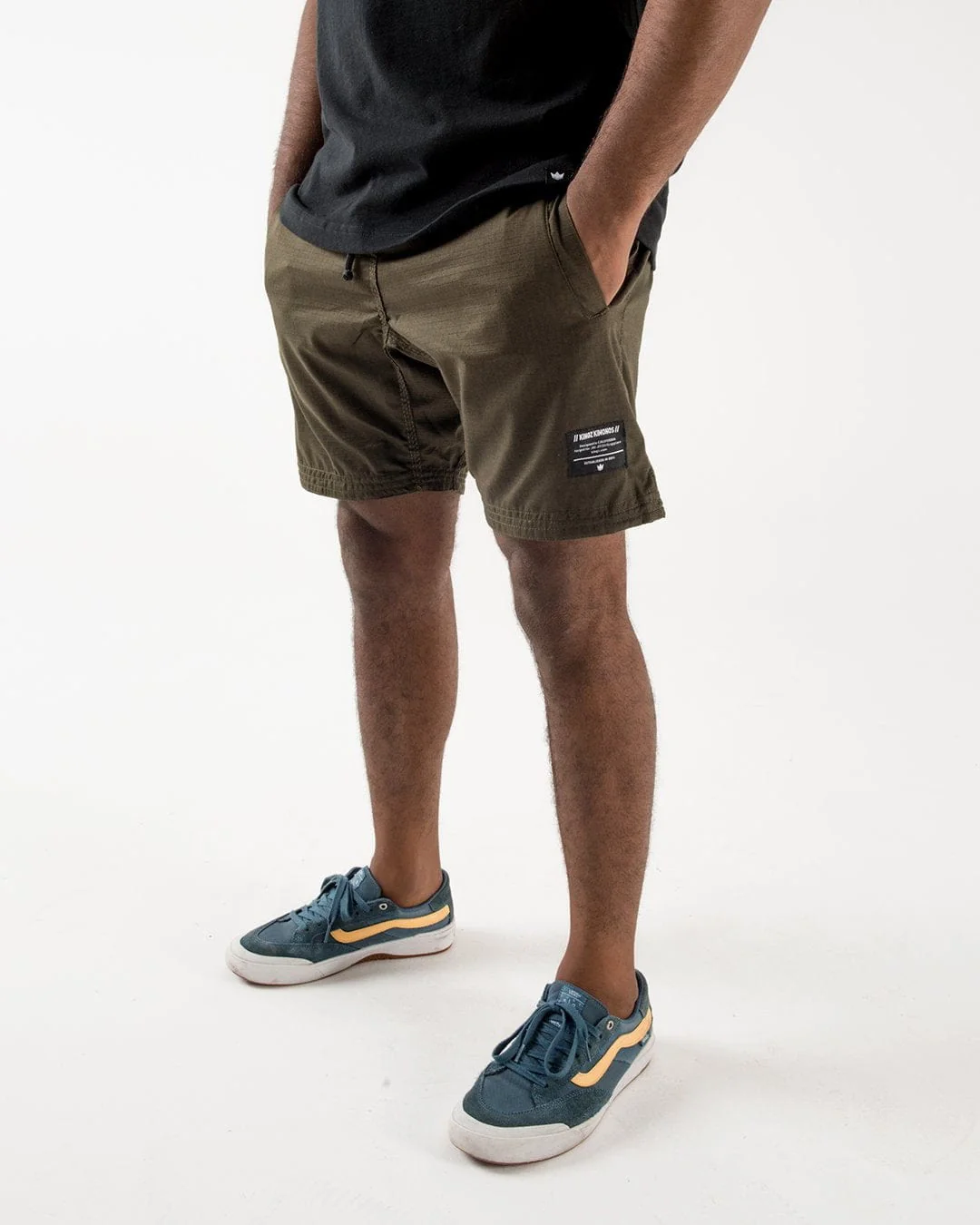 Casual Gi Shorts - Military Green - Image 3