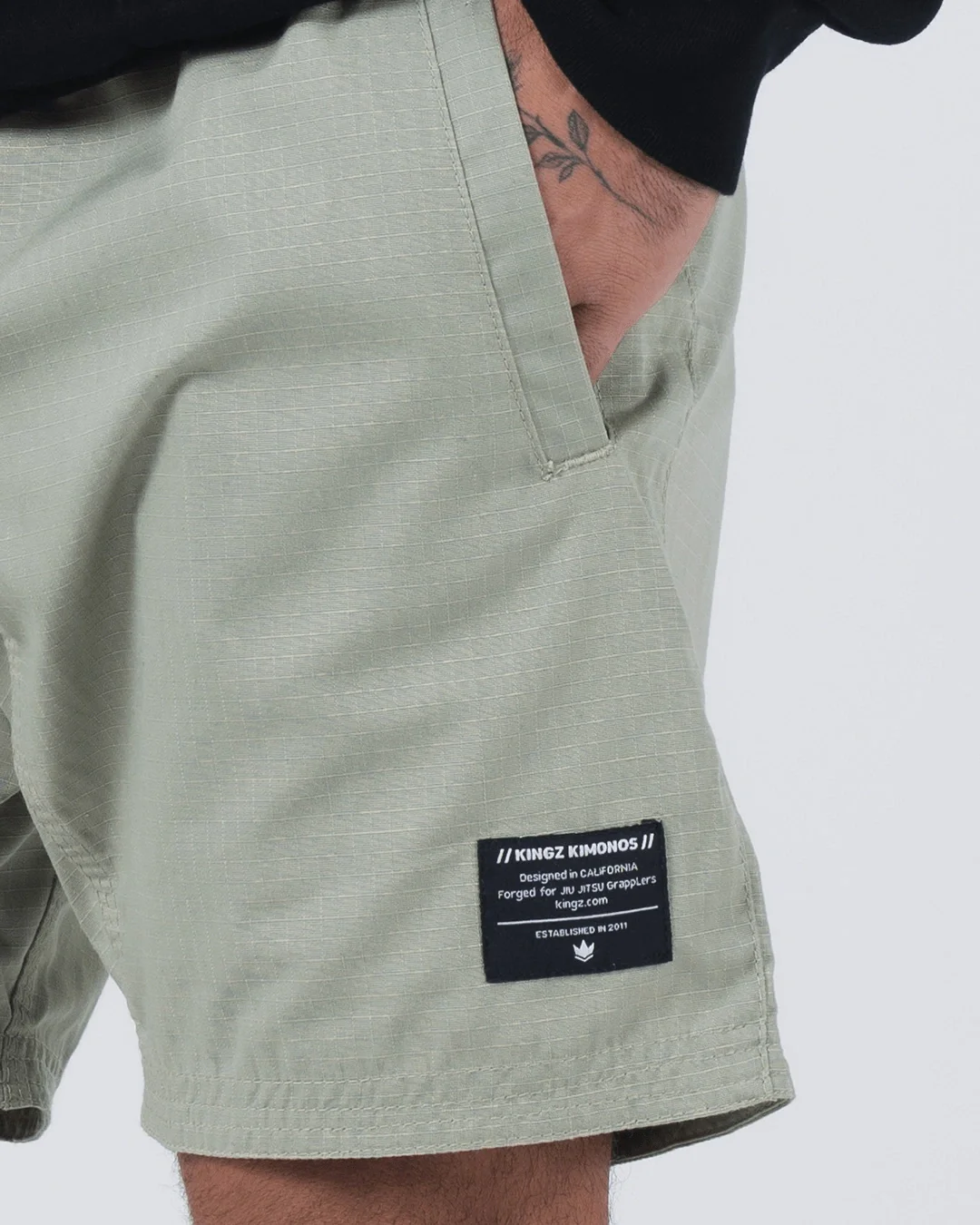 Casual Gi Shorts - Sage - Image 7