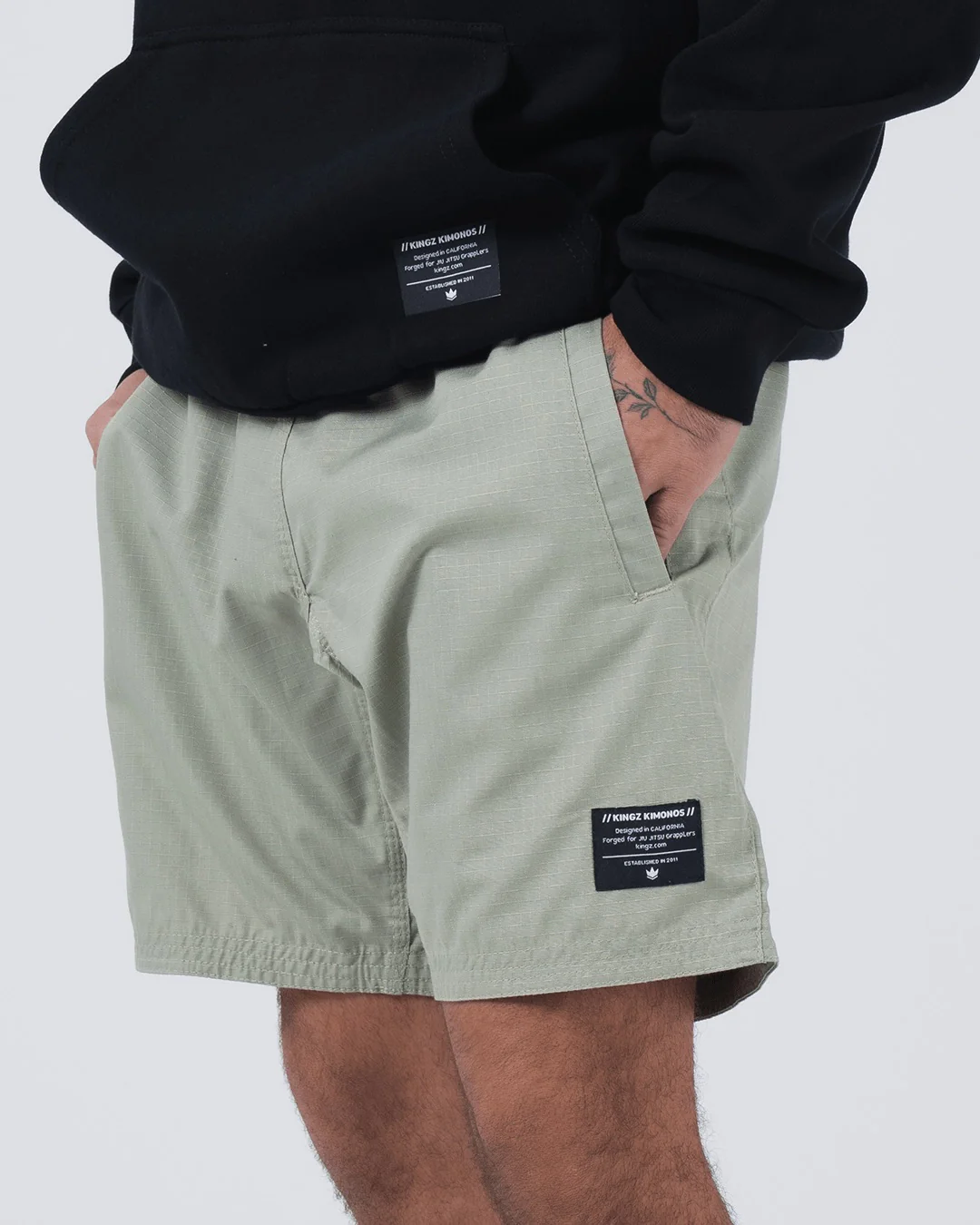 Casual Gi Shorts - Sage - Image 8