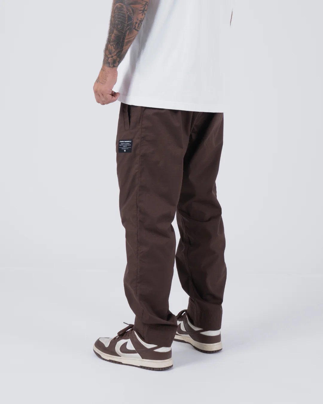 Casual Rip Stop Gi Pant - Brown - Image 3