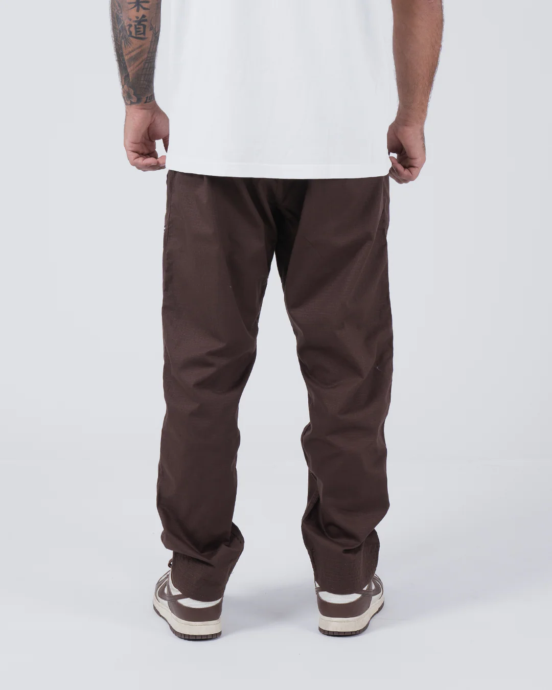 Casual Rip Stop Gi Pant - Brown - Image 4