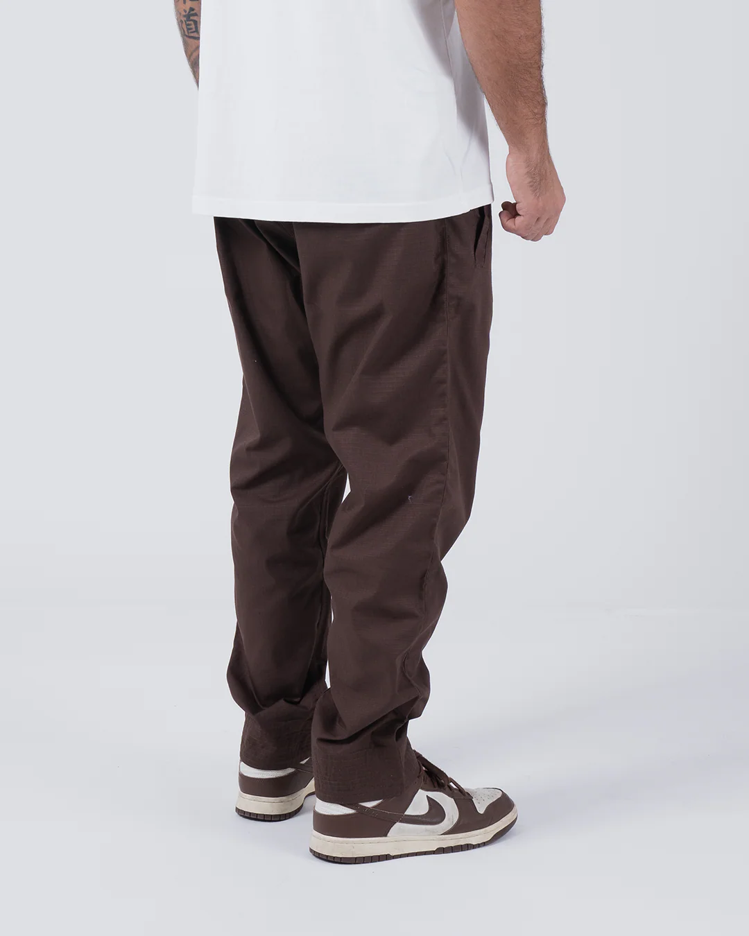 Casual Rip Stop Gi Pant - Brown - Image 5