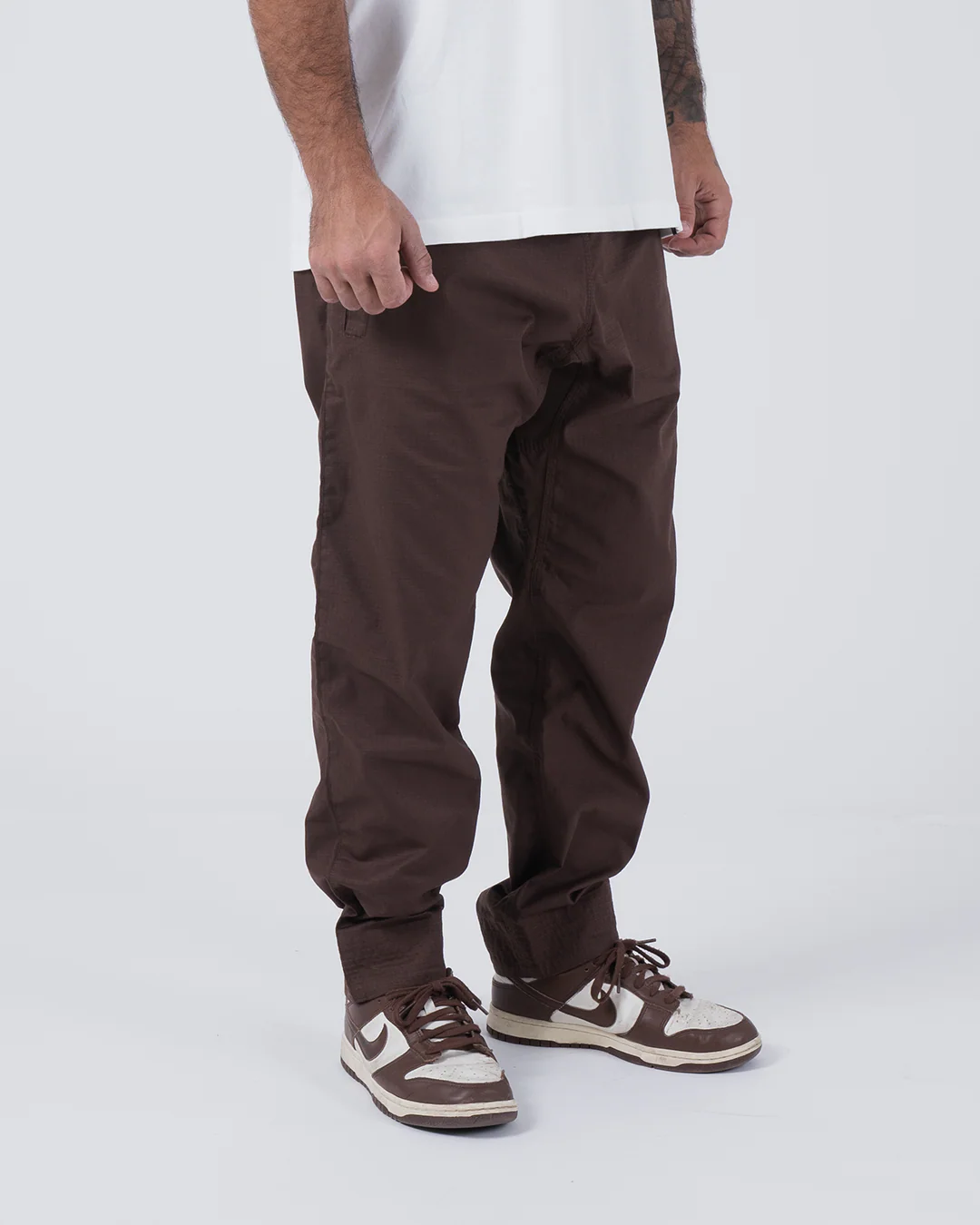Casual Rip Stop Gi Pant - Brown - Image 6