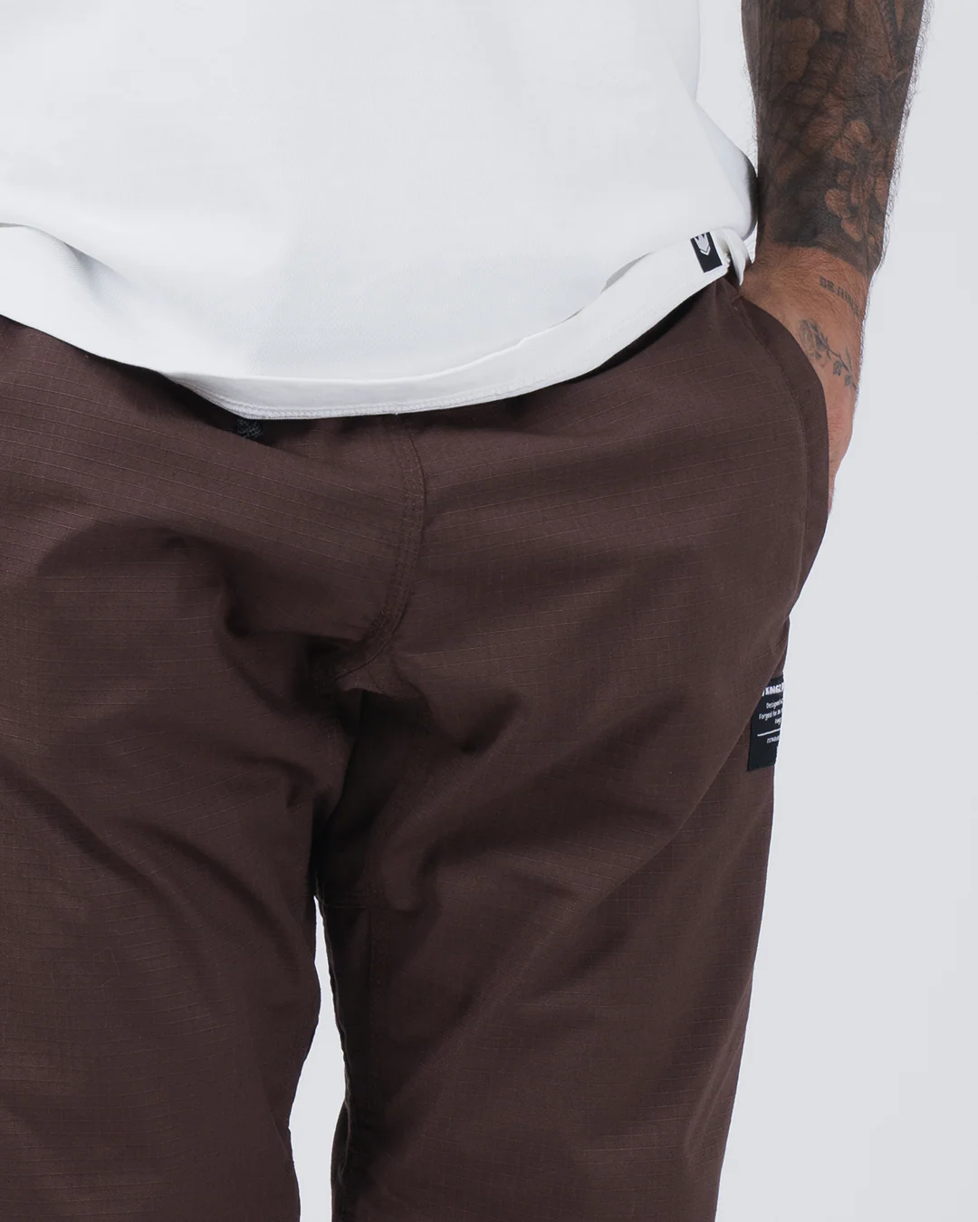 Casual Rip Stop Gi Pant - Brown - Image 8