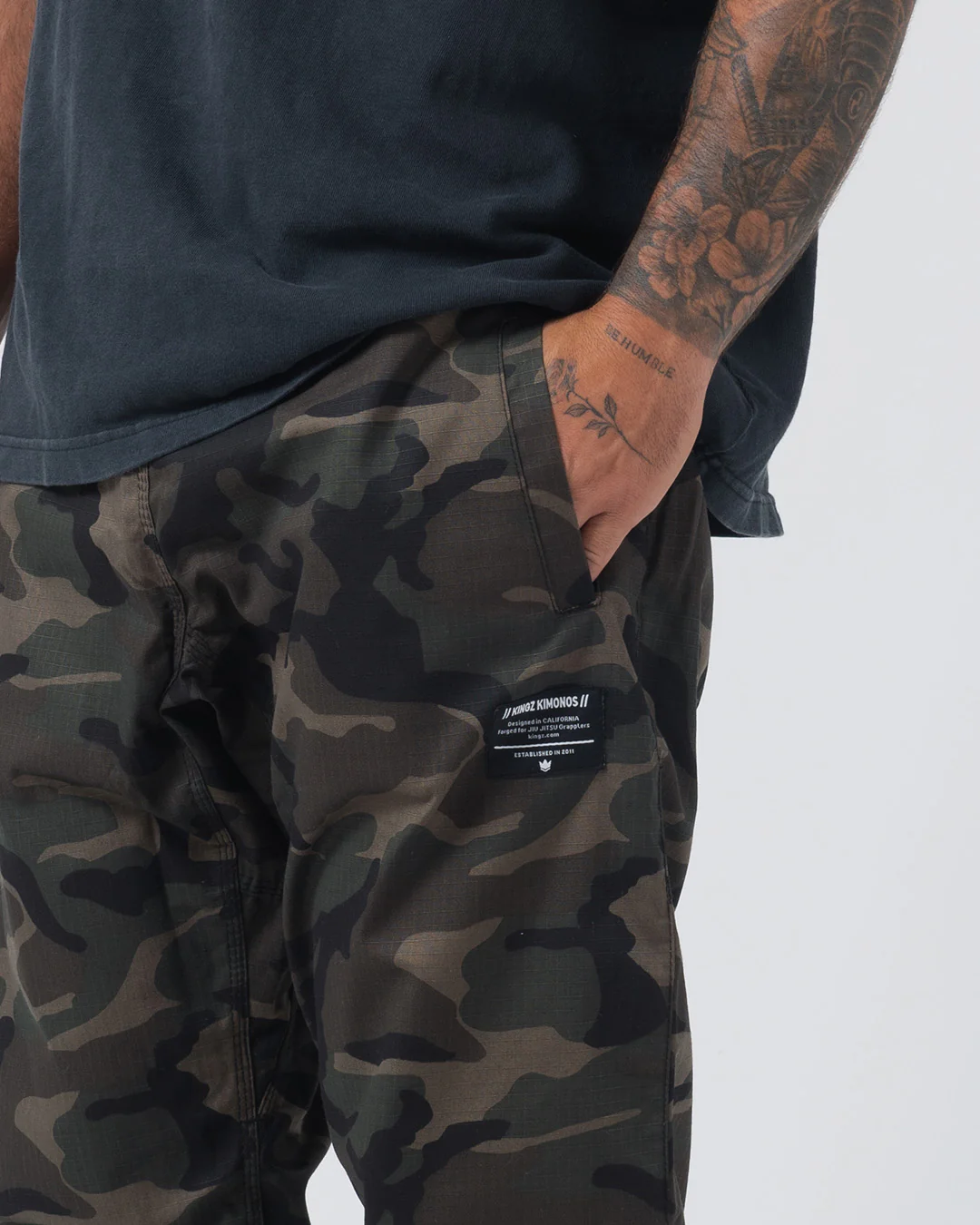 Casual Rip Stop Gi Pants - Camo - Image 5