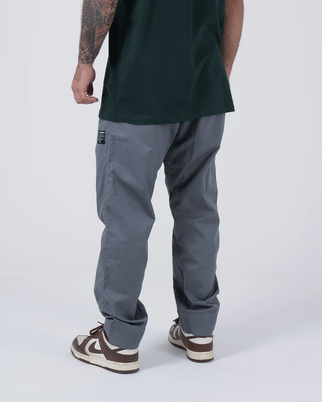 Casual Rip Stop Gi Pant - Grey - Image 3
