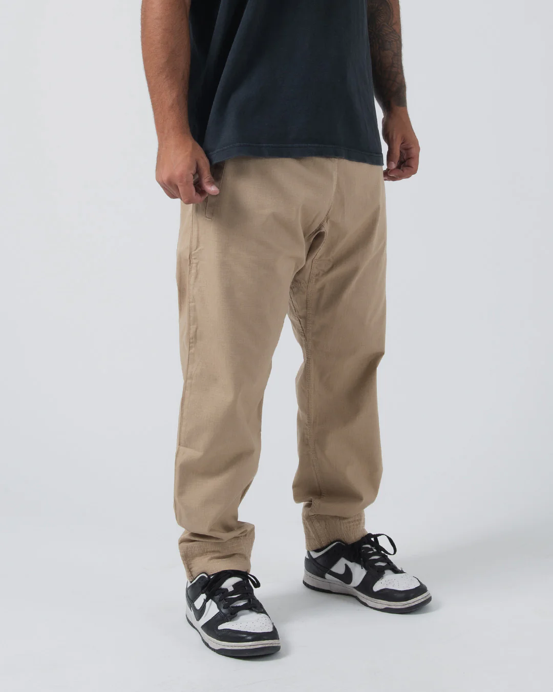 Casual Rip Stop Gi Pant - Khaki - Image 4