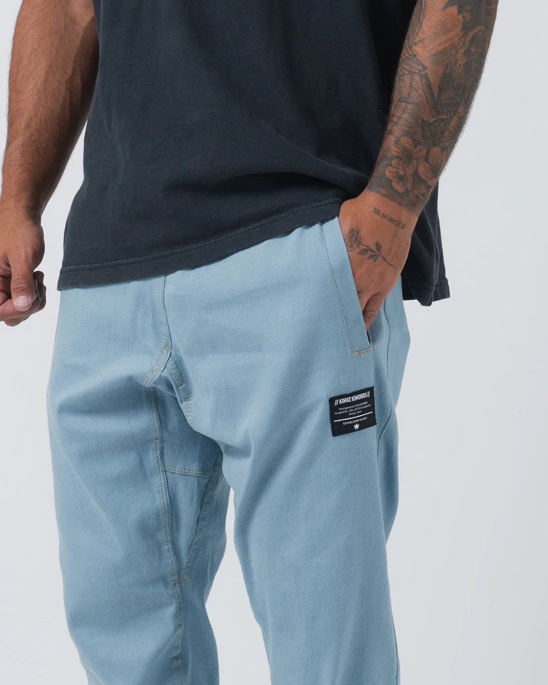 Casual Gi Pant - Light Denim - Image 7