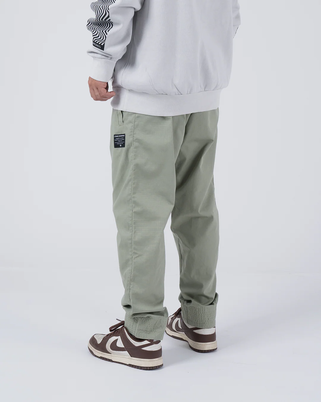 Casual Rip Stop Gi Pant - Sage - Image 3