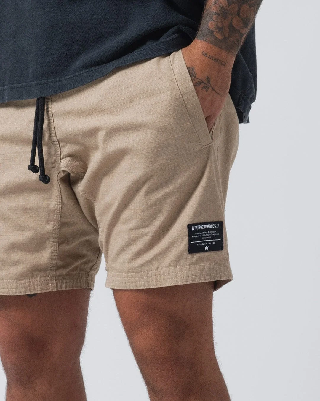 Casual Gi Shorts - Khaki - Image 5