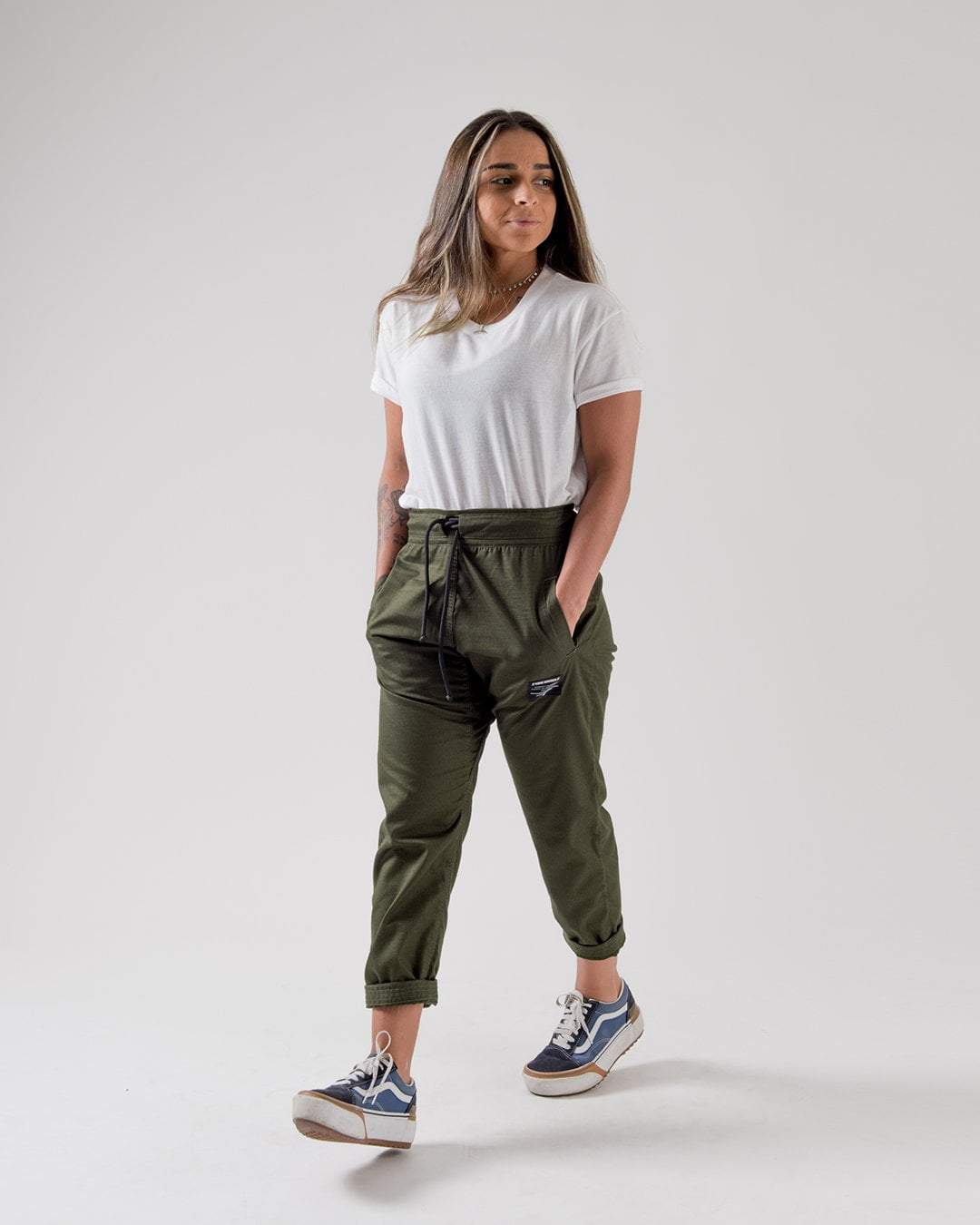 Casual Rip Stop Gi Pant - Military Green - Image 5