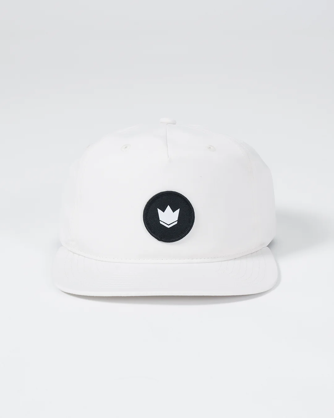 Crown Patch 5-Panel Strapback Hat - Natural - Image 2