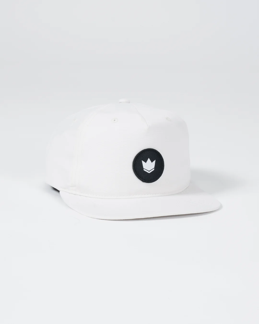 Crown Patch 5-Panel Strapback Hat - Natural - Image 7