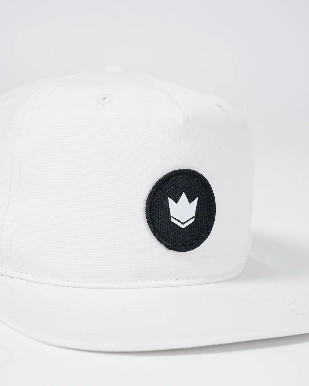 Crown Patch 5-Panel Strapback Hat - Natural - Image 8