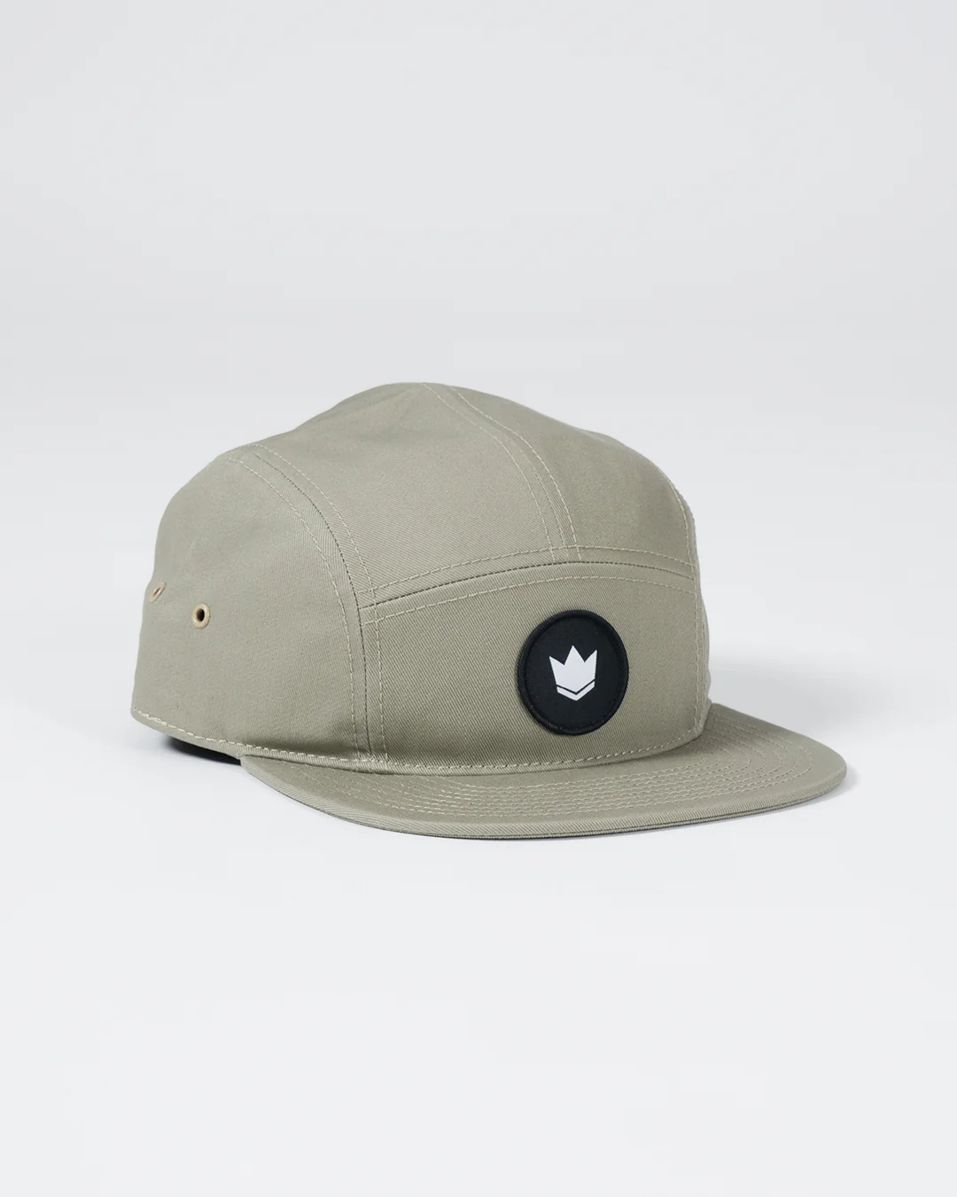 Crown Patch Strapback Hat - Sage Green - Image 7