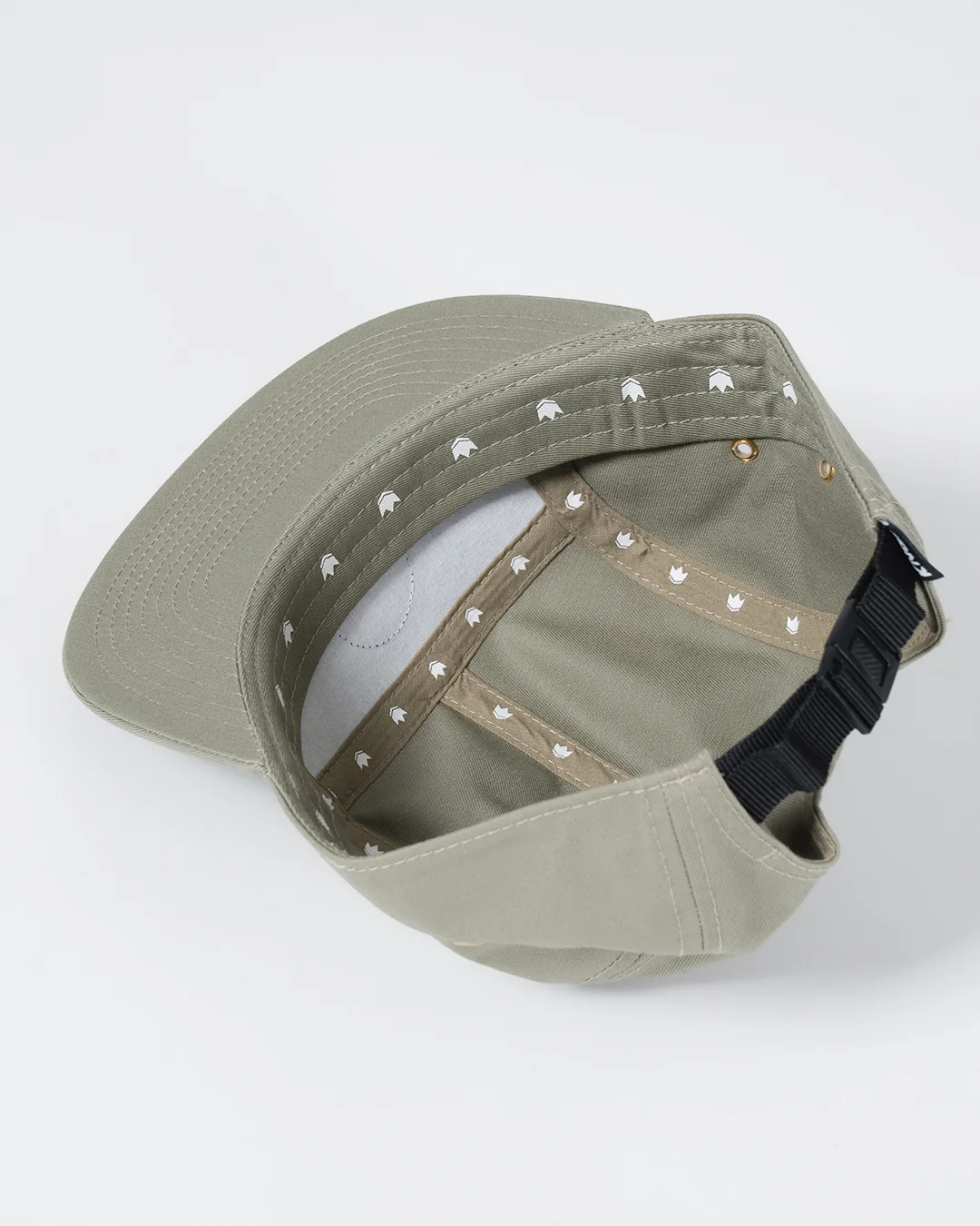 Crown Patch Strapback Hat - Sage Green - Image 8