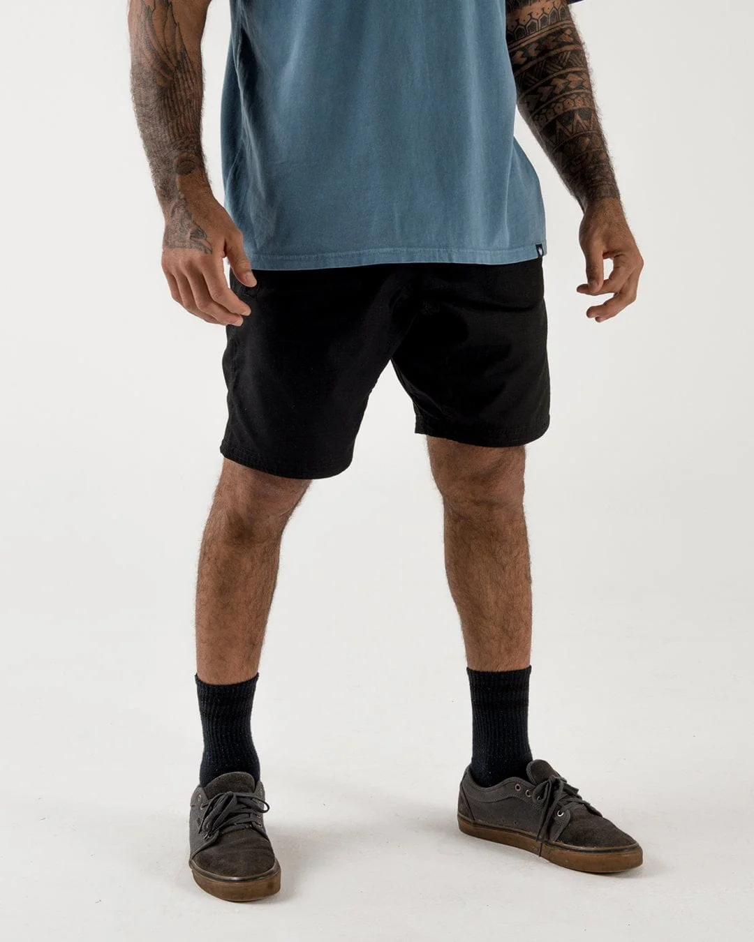 Casual Gi Shorts - Black - Image 4