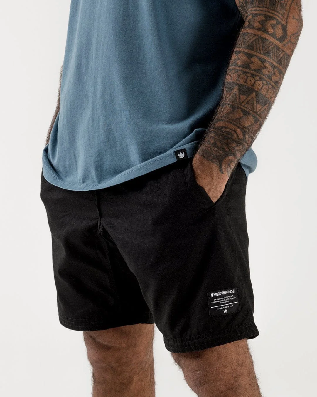 Casual Gi Shorts - Black - Image 5