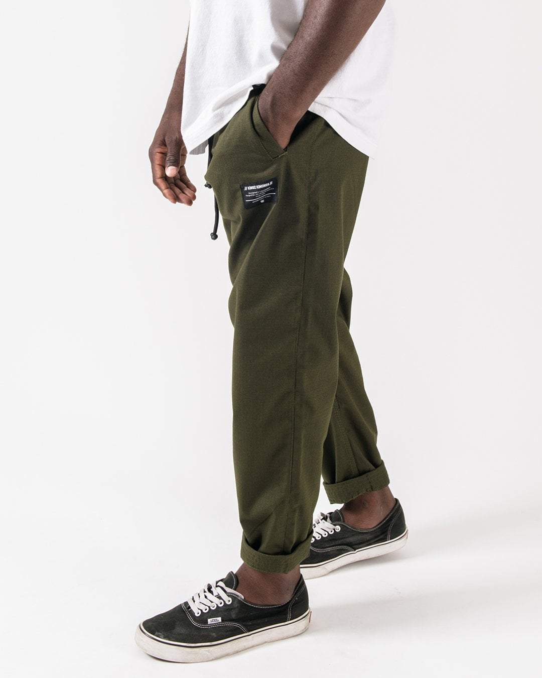 Casual Rip Stop Gi Pants - Military Green - Image 5