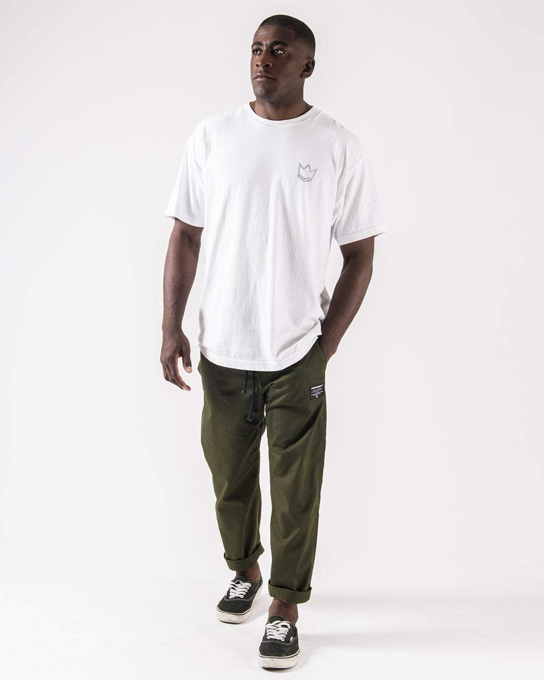 Casual Rip Stop Gi Pants - Military Green - Image 6