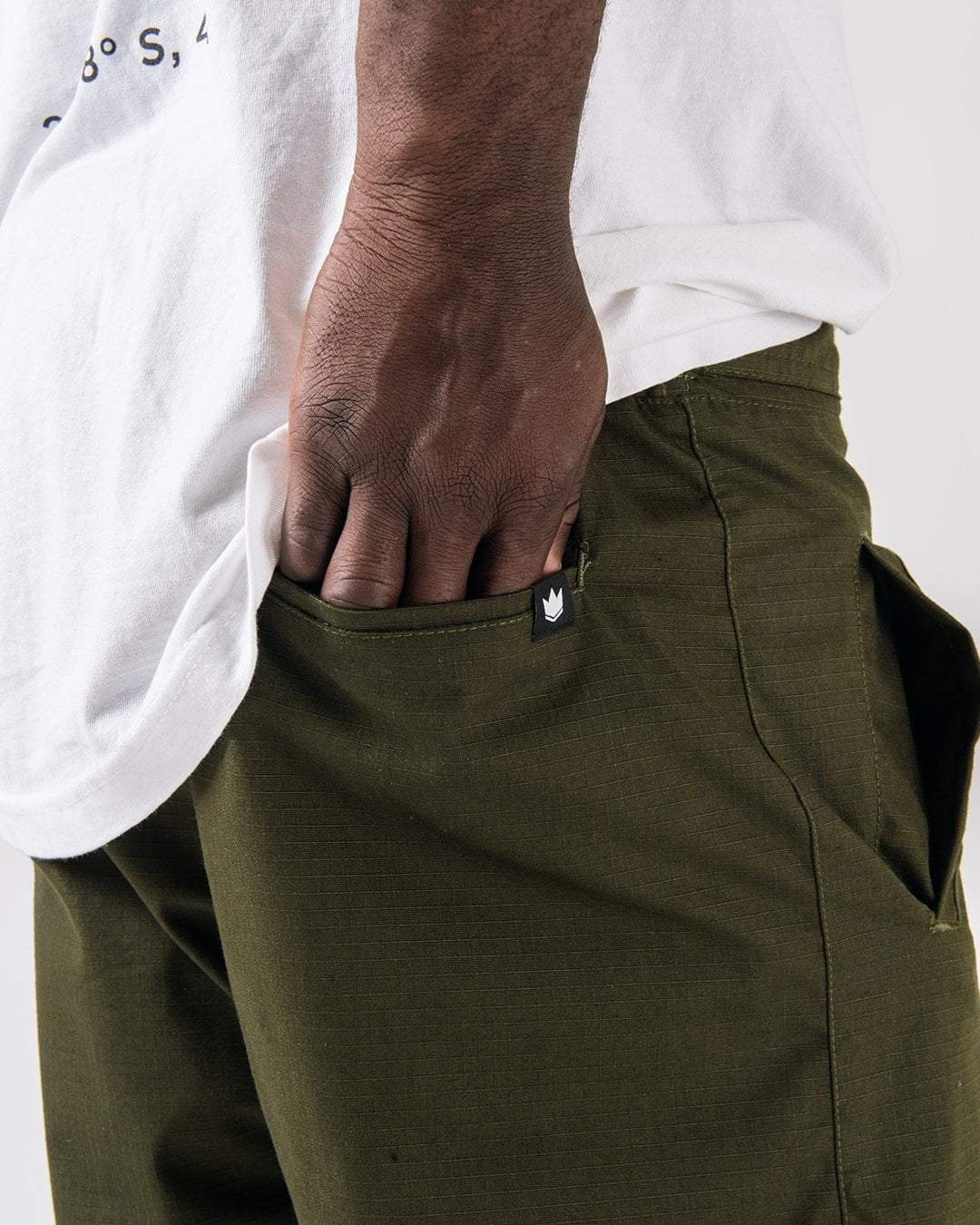 Casual Rip Stop Gi Pants - Military Green - Image 7