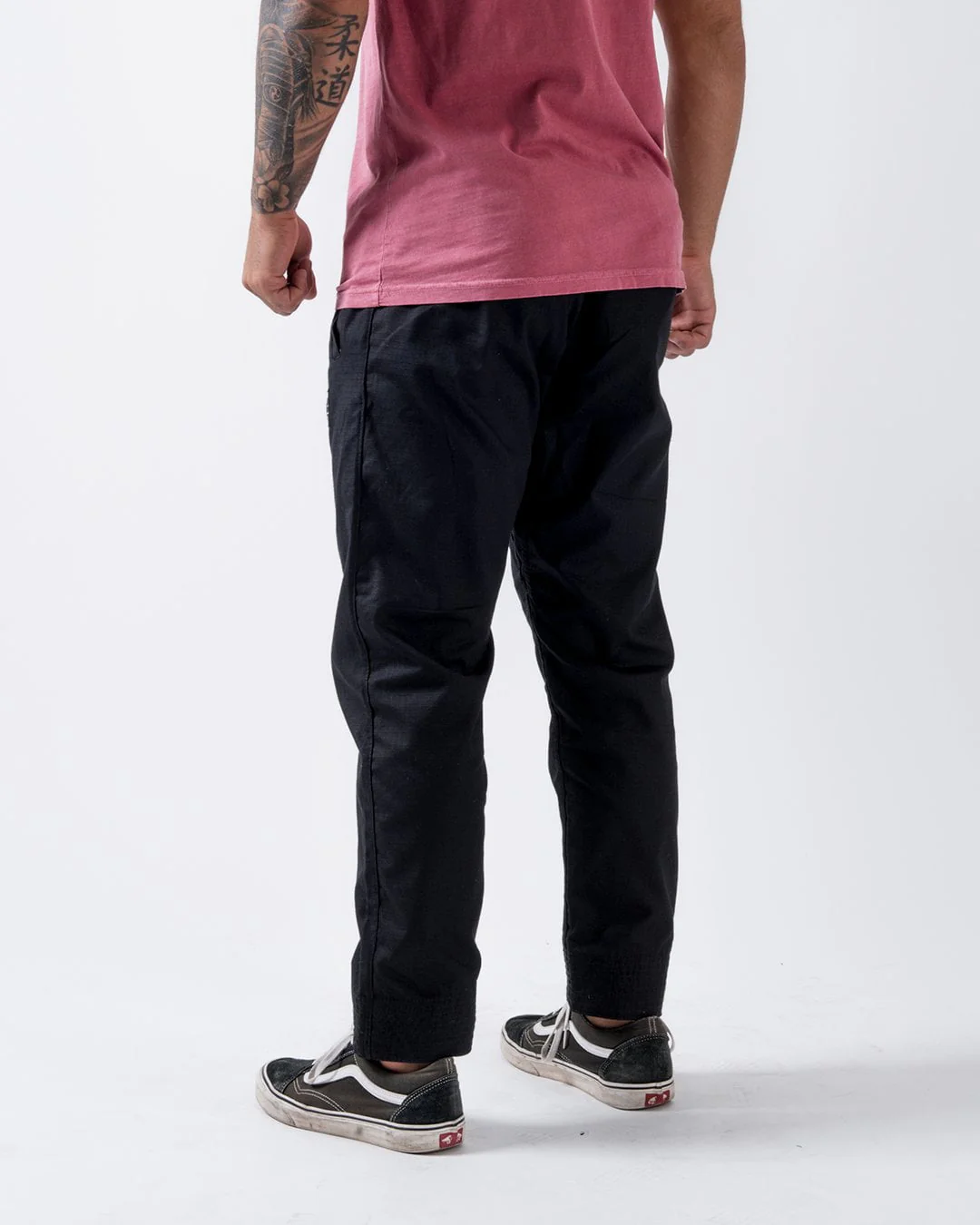 Casual Rip Stop Gi Pant - Black - Image 3