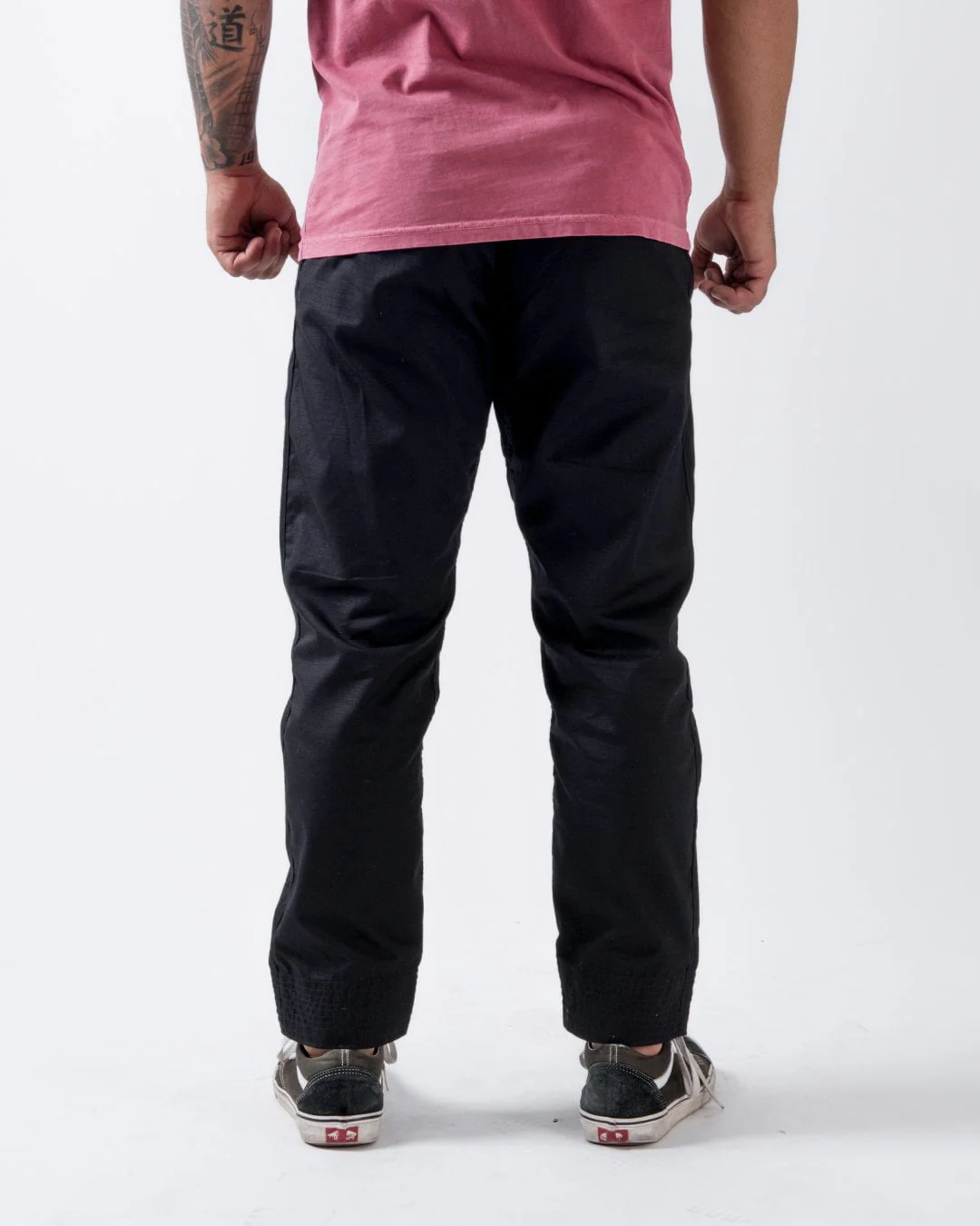 Casual Rip Stop Gi Pant - Black - Image 4
