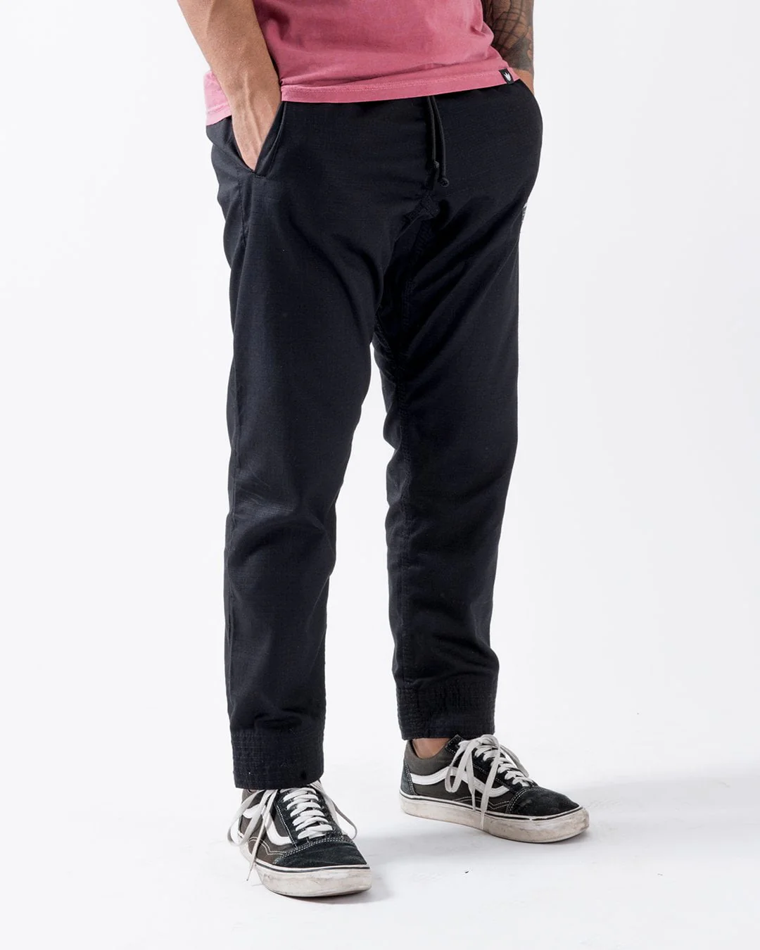 Casual Rip Stop Gi Pant - Black - Image 5