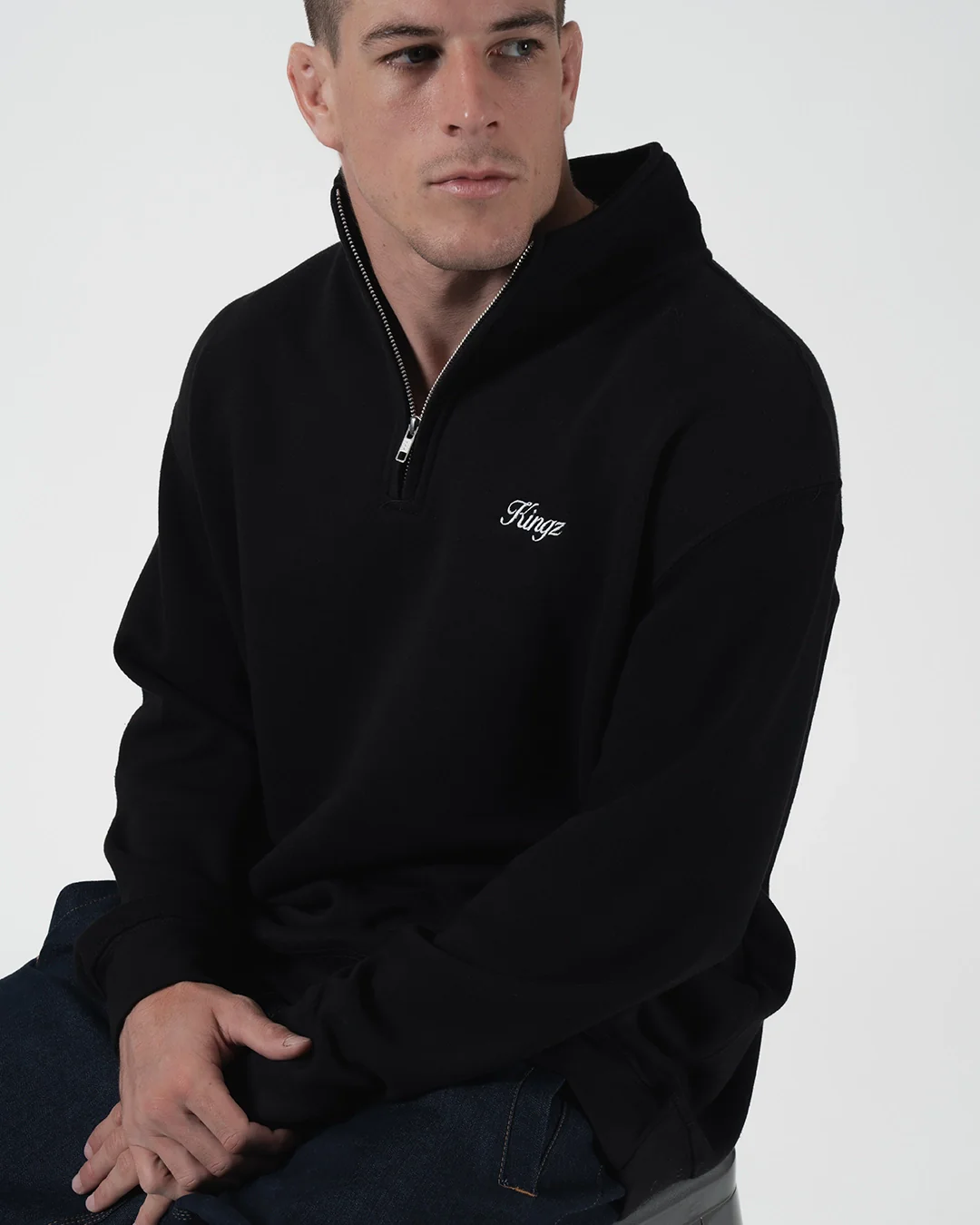 Script Quarter Zip Sweater - Image 8