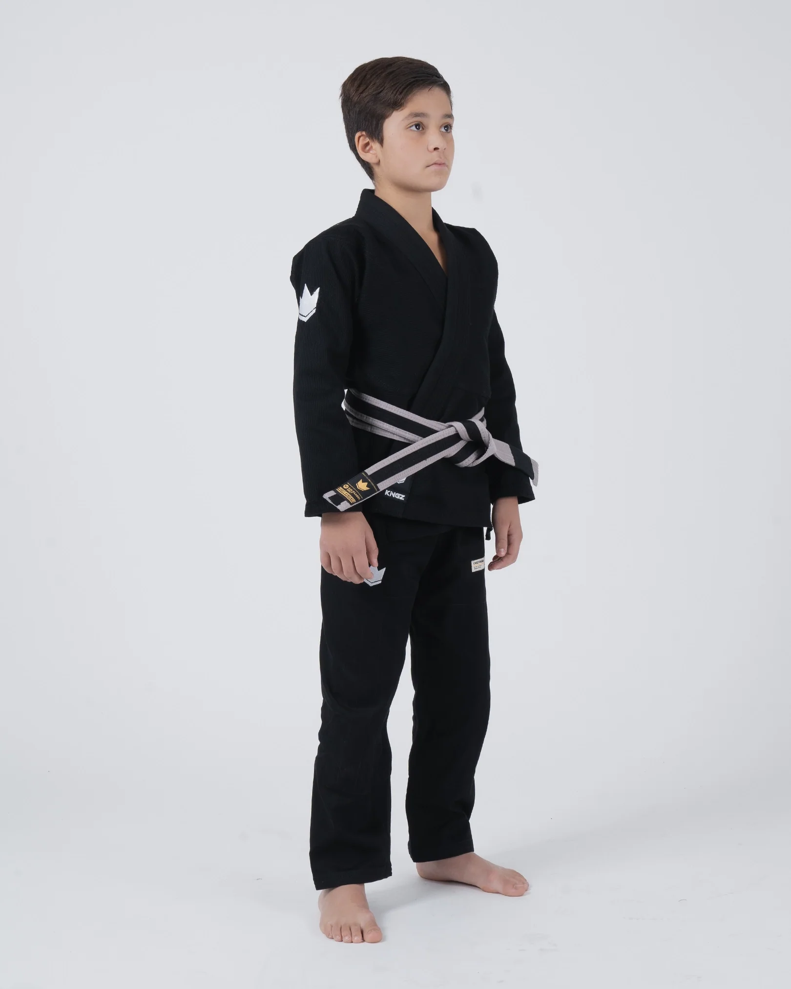 The ONE V2 Kids BJJ Gi - Black - Image 8