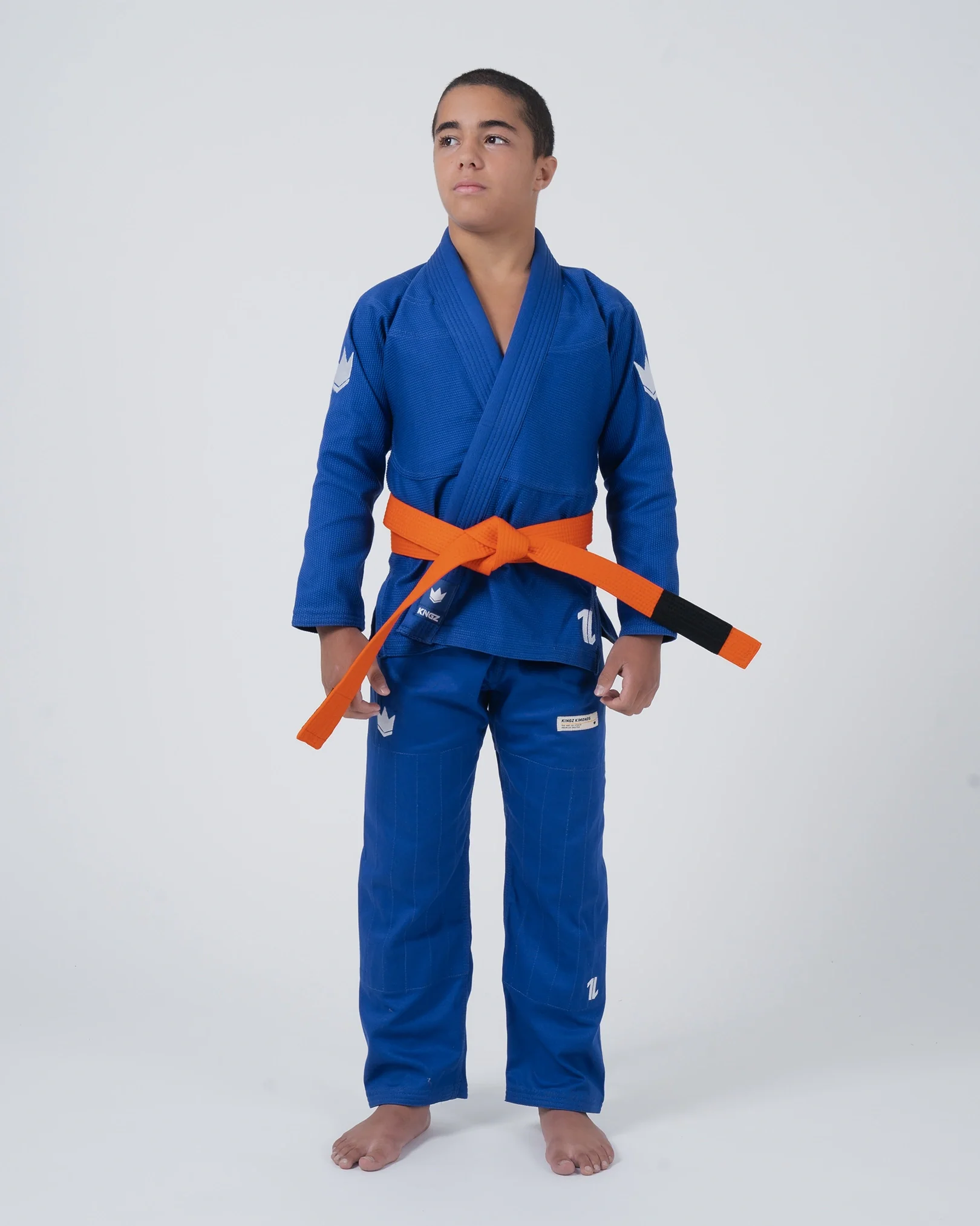 The ONE V2 Kids BJJ Gi - Blue - Image 3