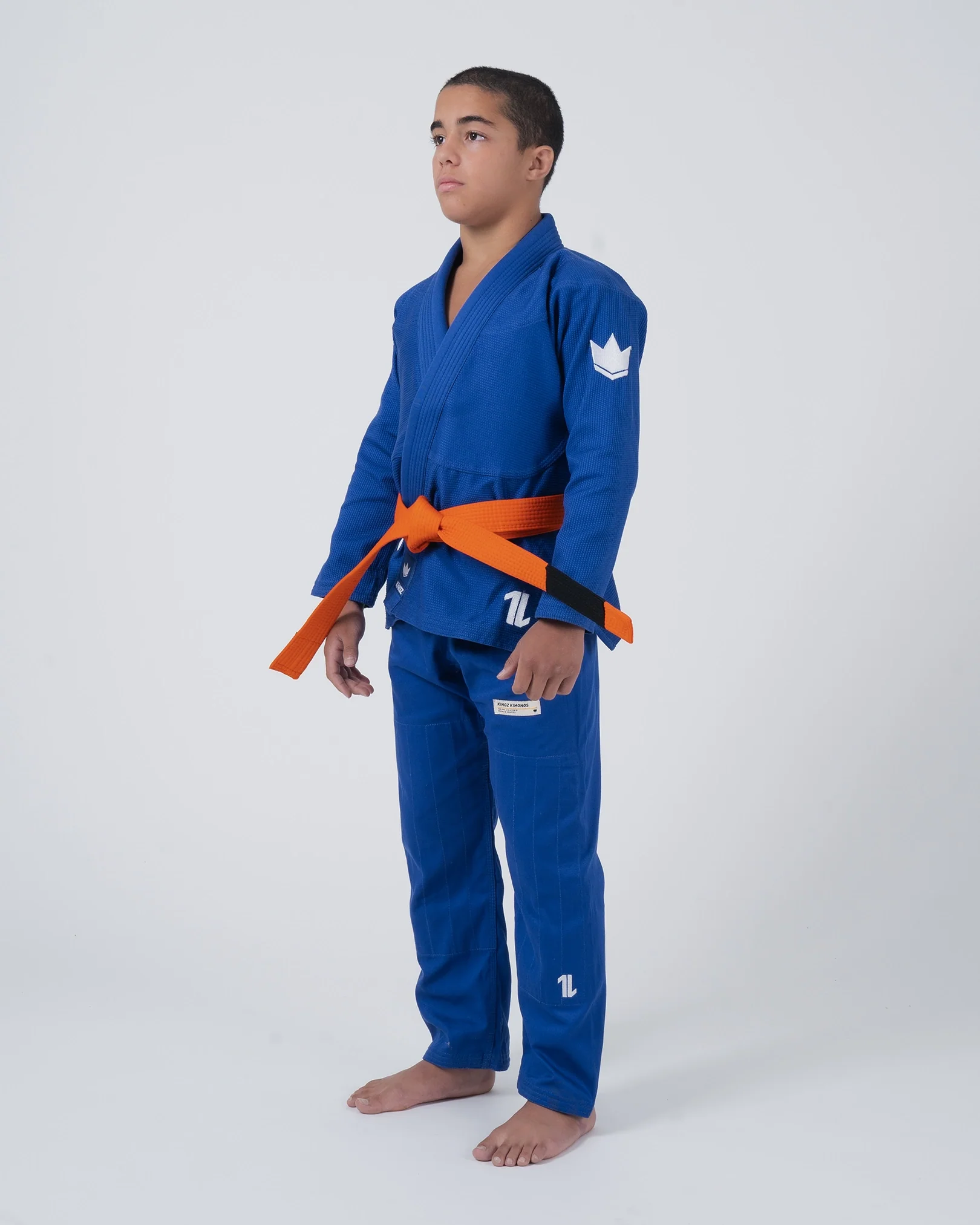 The ONE V2 Kids BJJ Gi - Blue - Image 4
