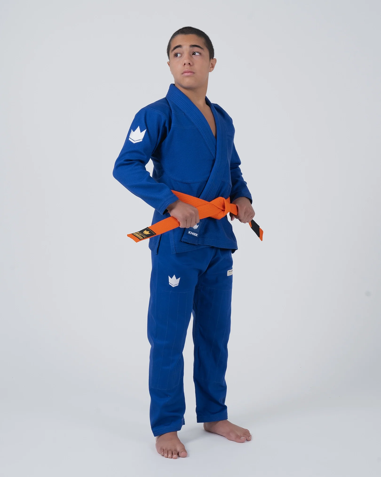 The ONE V2 Kids BJJ Gi - Blue - Image 8