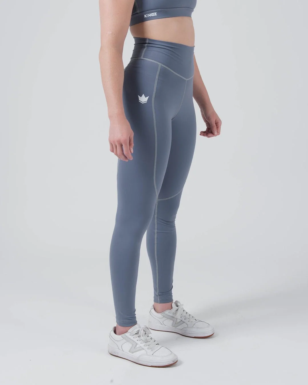 Kore Women's Grappling Spats - Smoke Blue - Image 4