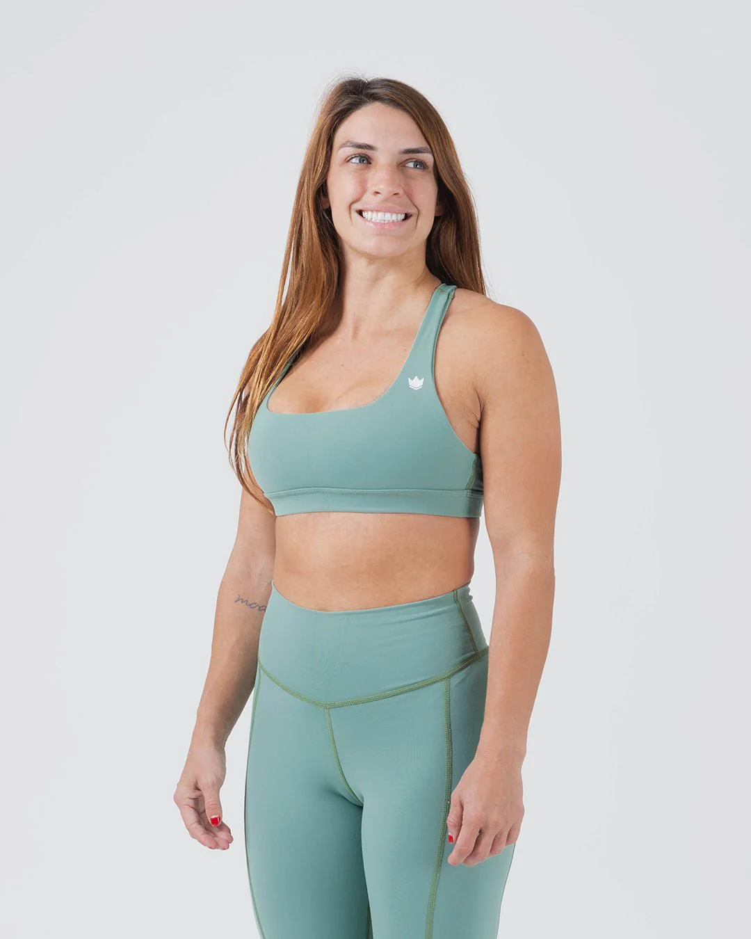 Kore Women's Sports Bra - Green - Image 4