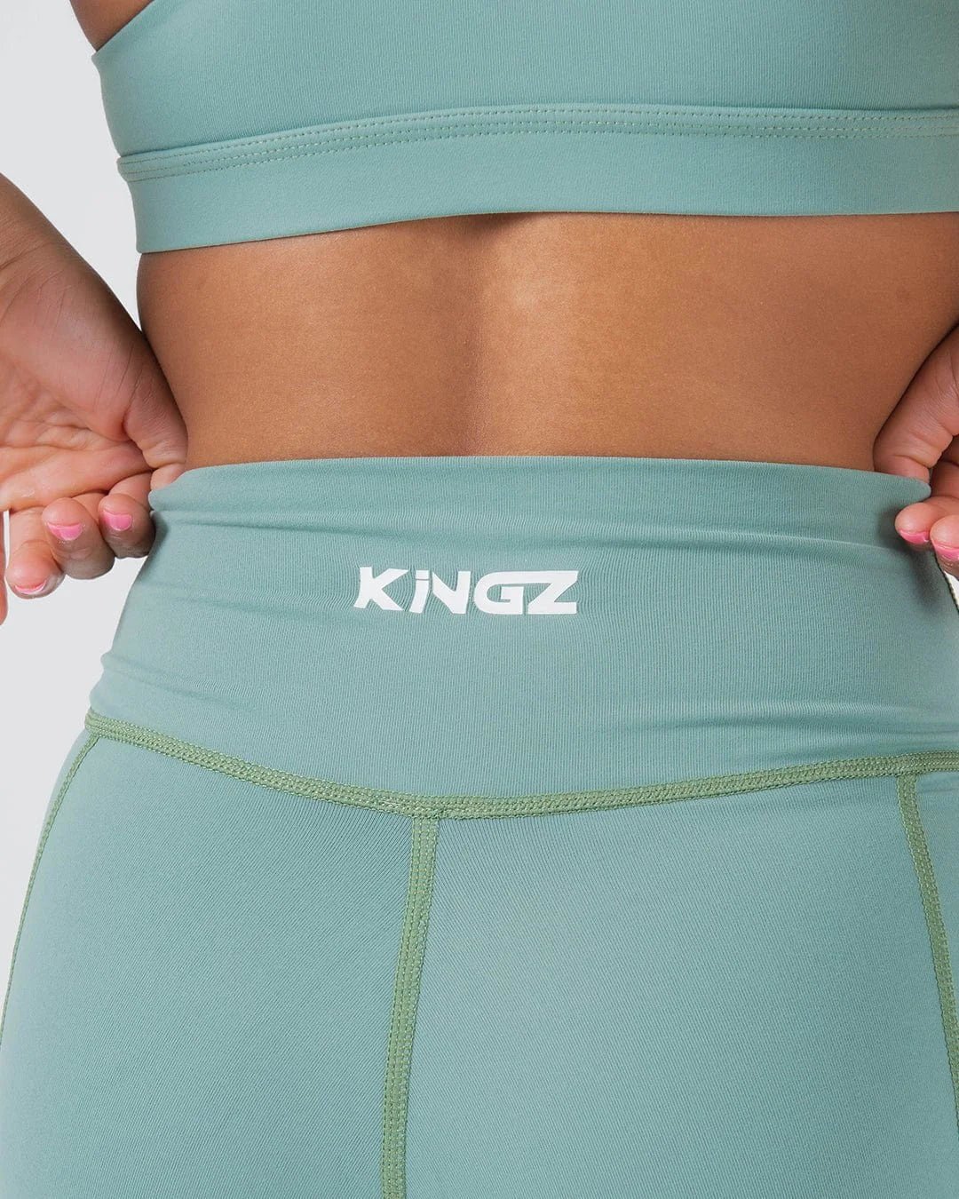 Kore Women's Training Shorts - Green - Image 7