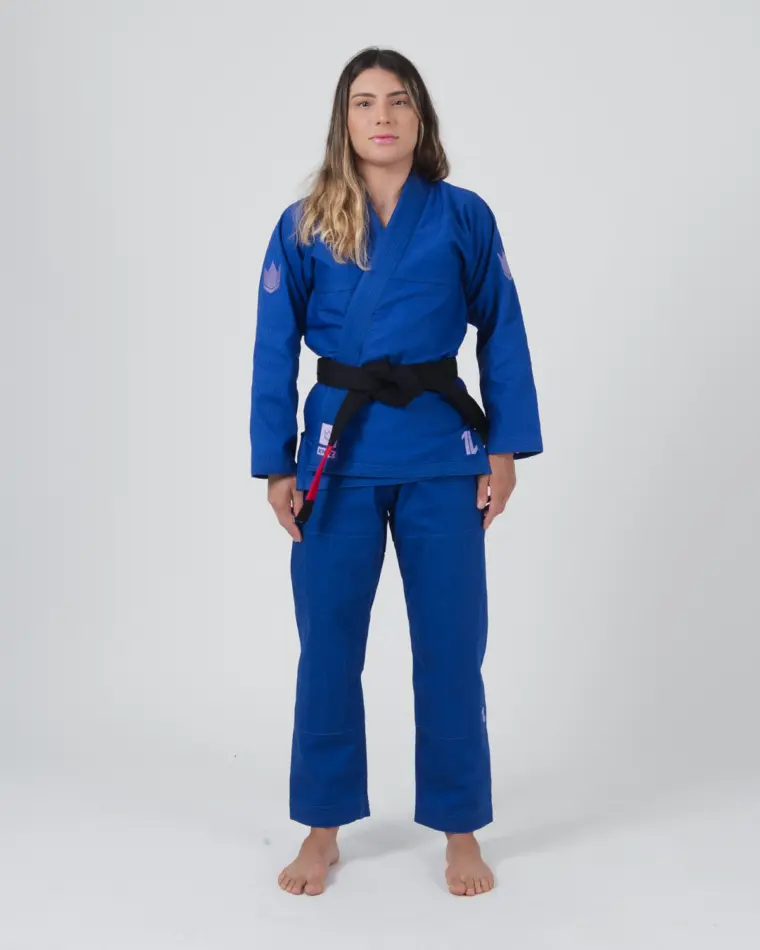 The ONE Womens Jiu Jitsu Gi - Blue/Lavender - FREE White Belt - 2023 Version - Image 3