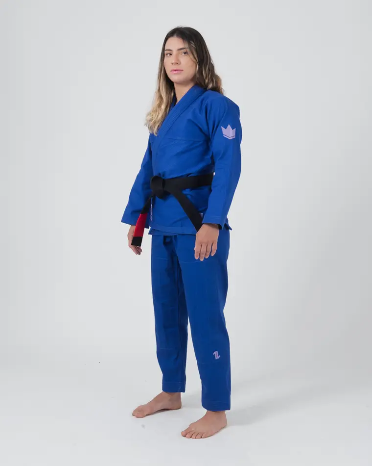 The ONE Womens Jiu Jitsu Gi - Blue/Lavender - FREE White Belt - 2023 Version - Image 4