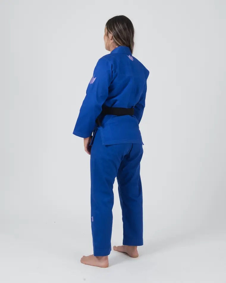 The ONE Womens Jiu Jitsu Gi - Blue/Lavender - FREE White Belt - 2023 Version - Image 5