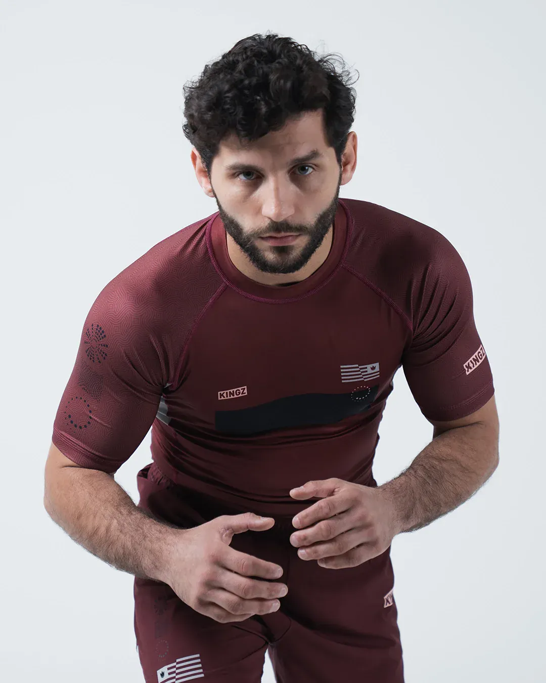 Trooper Rashguard - Maroon - Image 11