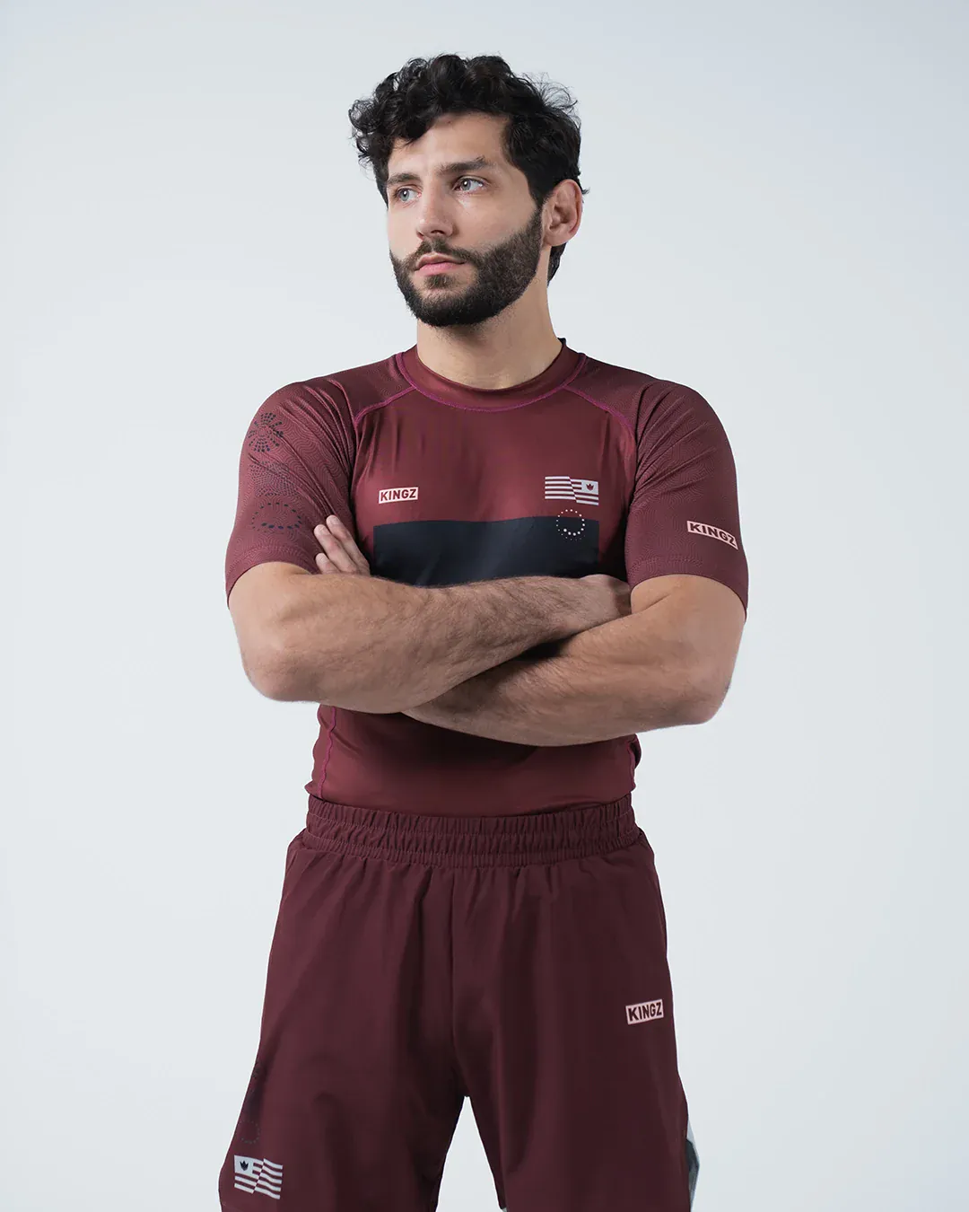 Trooper Rashguard - Maroon - Image 15